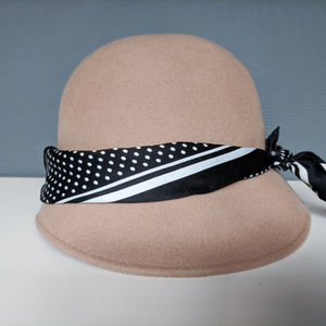 Anthropologie Bettina Cloche Hat with scarf